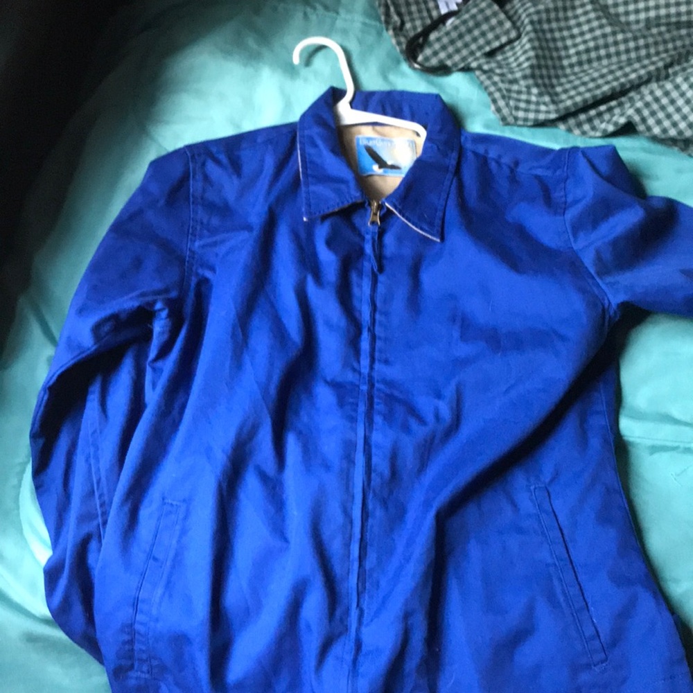 Blue work jacket